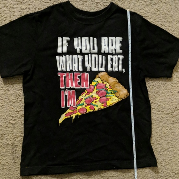 Black Graphic Tee Size 5/6 - Picture 1 of 2